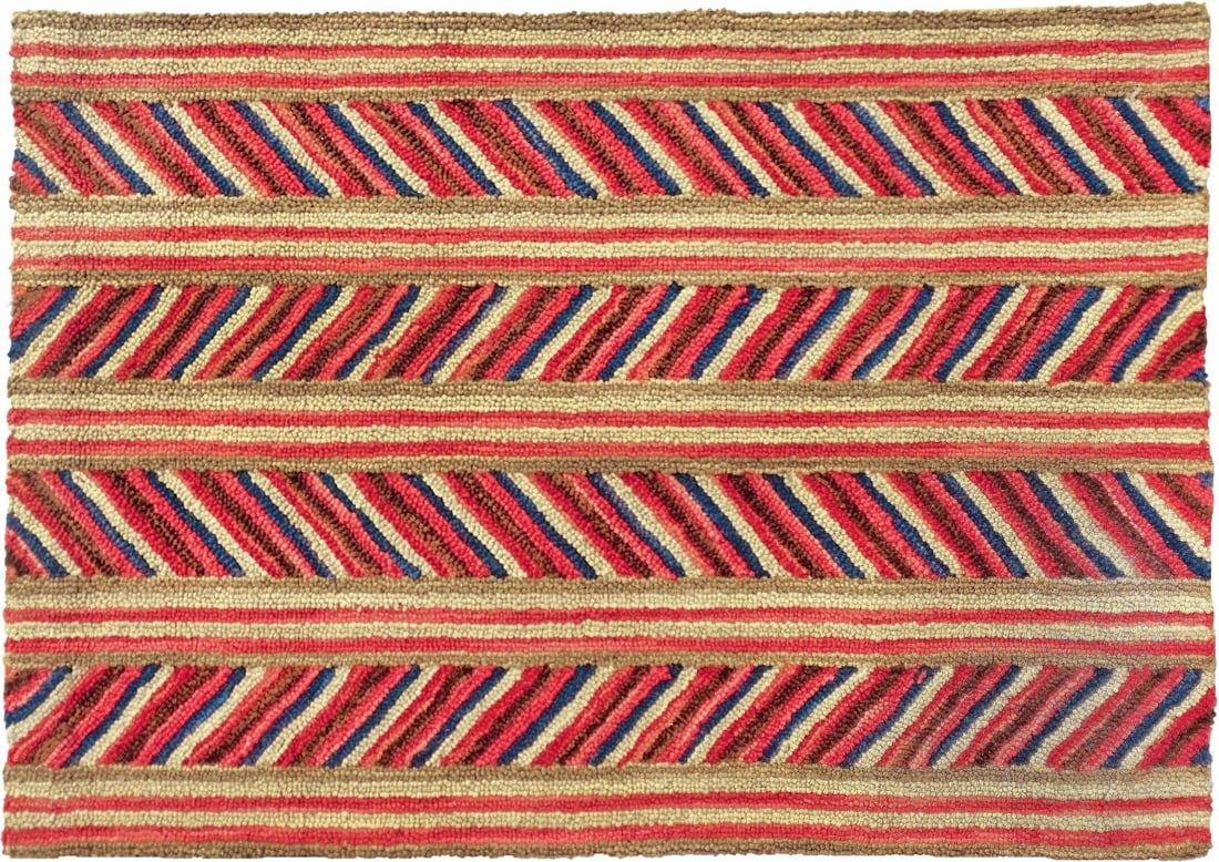 Persian Style Boardman Multi-Color Wool Geometric 3x5 Rug: Persian Style Boardman Multi-Color Wool Geometric 3x5 Rug Elevate your home decor with this vibrant Colorful Wool Geometric Boardman Rug, measuring 3x5 feet. This exquisite rug features a hand-tufted