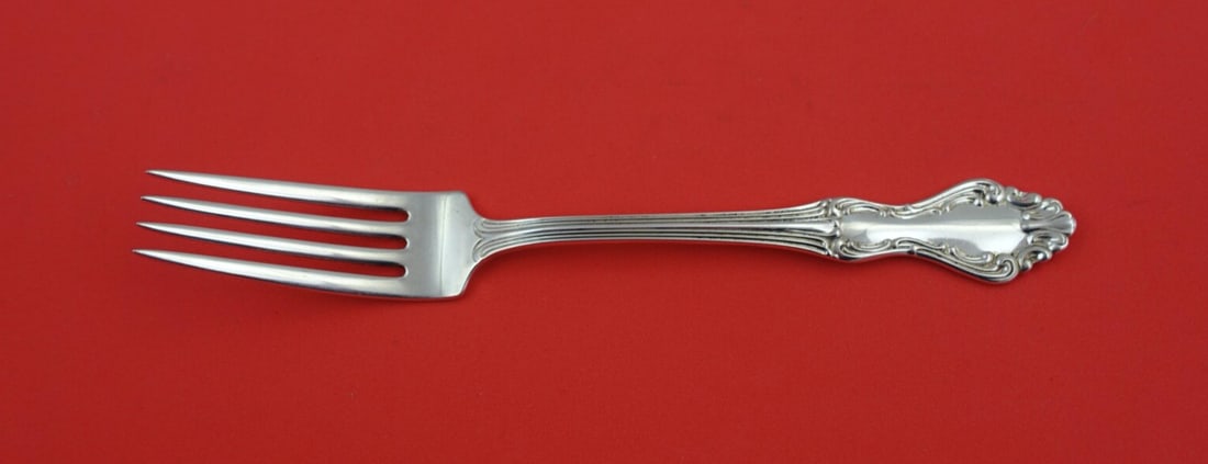National Sterling Silver Fork Princess Elizabeth Pattern 7 1/8 Inches: National Sterling Silver Fork Princess Elizabeth Pattern 7 1/8 Inches This exquisite fork is part of the Princess Elizabeth pattern crafted by National Sterling Silver. Measuring 7 1/8 inches, it show