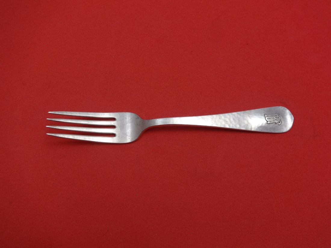 Lebolt #1 Sterling Silver Dinner Fork with Applied Monogram Ibf 7 5/8": Lebolt #1 Sterling Silver Dinner Fork with Applied Monogram Ibf 7 5/8" This exquisite Lebolt #1 dinner fork is crafted from high-quality sterling silver and features an elegant applied monogram "Ibf".