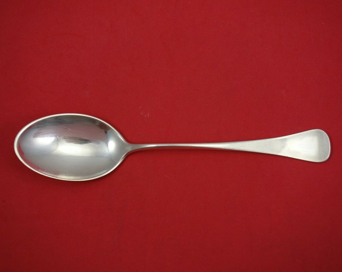W and S Sorensen Patricia Sterling Silver Dinner Spoon 7 5/8": W and S Sorensen Patricia Sterling Silver Dinner Spoon 7 5/8" This exquisite dinner spoon from W and S Sorensen features a classic design in the Patricia pattern. Made of high-quality sterling silver,