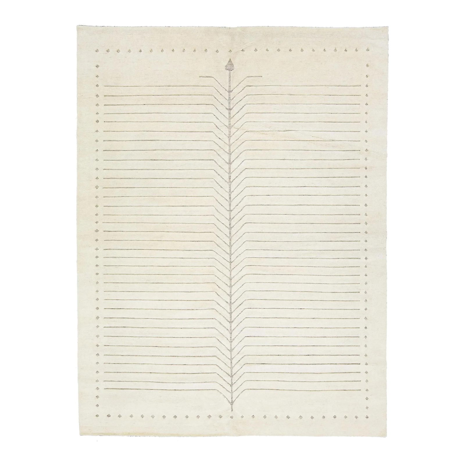 Luxurious Ivory Moroccan Wool Rug 9' x 12' Minimalist Design: Luxurious Ivory Moroccan Wool Rug 9' x 12' Minimalist Design This hand-crafted modern Moroccan rug showcases a luxurious minimalist design in elegant ivory tones. Perfect for adding a touch of sophist