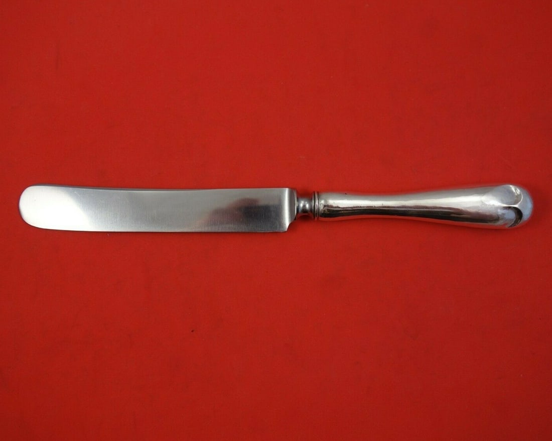 Kalo Fiddle Sterling Silver Dinner Knife Blunt 9 3/4" Flatware: Kalo Fiddle Sterling Silver Dinner Knife Blunt 9 3/4" Flatware This elegant dinner knife features a classic Fiddle pattern crafted from high-quality sterling silver. With a hollow handle and a blunt b