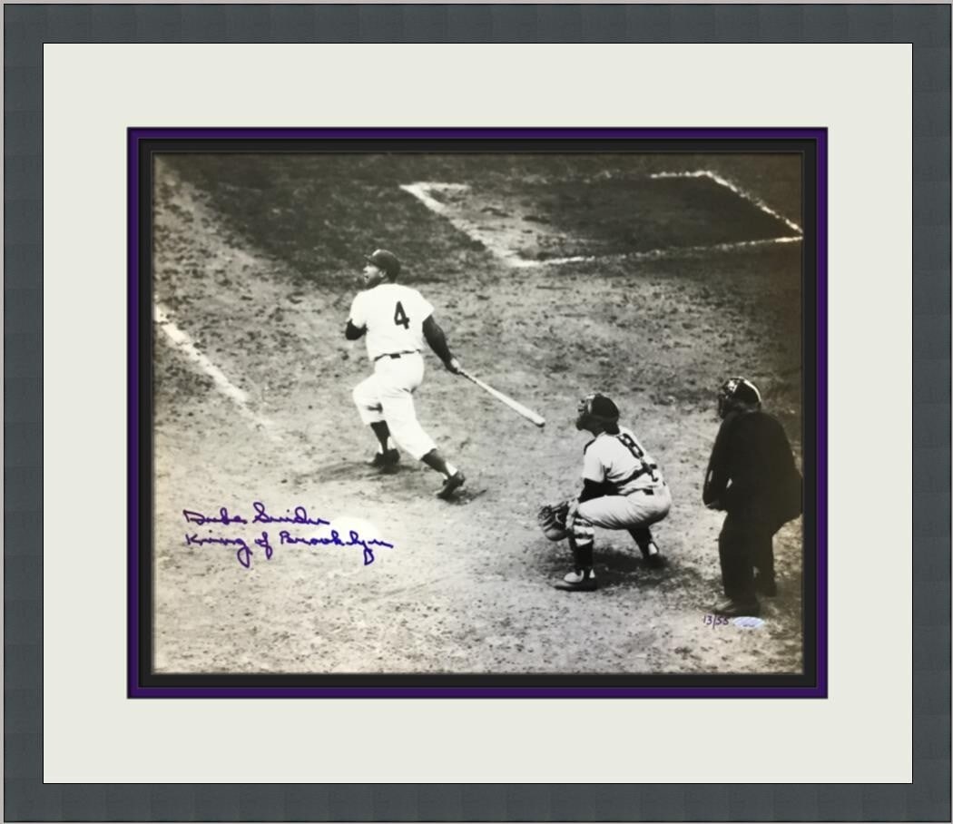 Duke Snider Brooklyn Dodgers Signed Limited Edition Photo Framed: Duke Snider Brooklyn Dodgers Signed Limited Edition Photo Framed Celebrate the legacy of baseball with this stunning limited edition signed photo of Duke Snider, renowned as the "King of Brooklyn." Th