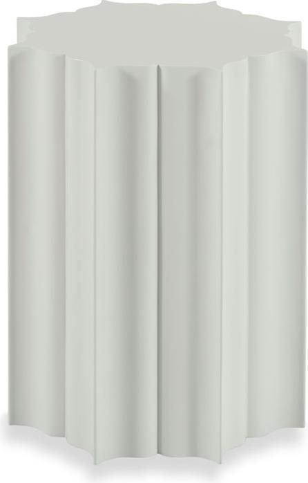 Woodbridge Medici Glacier Finish Resin Round Side Table: Woodbridge Medici Glacier Finish Resin Round Side Table The Resin Round Side Table in Glacier Finish combines modern design with functional elegance, making it a perfect addition to any living space.