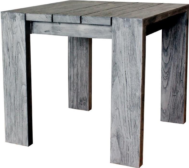 Padmas Ralph Rustic Recycled Teak End Table Outdoor 21.75H: Padmas Ralph Rustic Recycled Teak End Table Outdoor 21.75H Introducing the Sustainable Recycled Teak End Table, a perfect blend of rustic style and eco-friendly design. This stylish table is crafted f