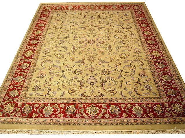 Handmade Pakistani Rug 7.9 x 10 Foot 200 KPSI High-Finer Weave: Handmade Pakistani Rug 7.9 x 10 Foot 200 KPSI High-Finer Weave Free continental US Shipping Discover the exquisite craftsmanship of this 7.9 x 10 Quality Handmade Pakistan Rug, featuring a remarkable