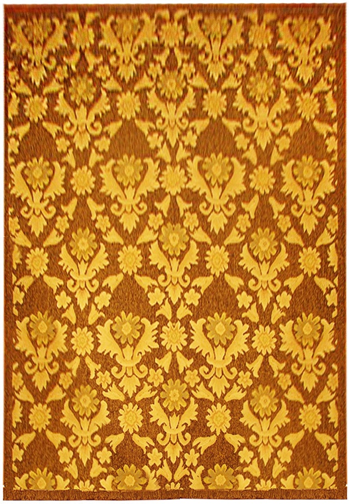 8.10 x 12.9 Aubusson Flat Weave Lauren Brown Handmade Rug: 8.10 x 12.9 Aubusson Flat Weave Lauren Brown Handmade Rug Free continental US Shipping Introducing the exquisite 8.10 x 12.9 Aubusson Flat Weave Lauren Brown Rug, a stunning blend of timeless design a