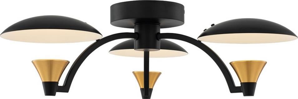 Kalco Redding Mid-Century Modern 3-Light LED Fixture: Kalco Redding Mid-Century Modern 3-Light LED Fixture Illuminate your space with the Redding Mid-Century Modern LED Fixture, a stunning blend of style and functionality. This semi-flush mount light fea