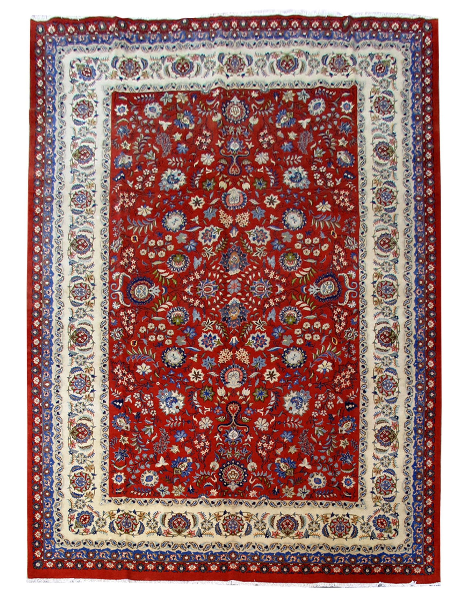 Handcrafted 10'4 x 14'6 Persian Kashan Rug with Silk-Like Pile: Handcrafted 10'4 x 14'6 Persian Kashan Rug with Silk-Like Pile Free continental US Shipping Transform your space with this exquisite 10.4 x 14.6 Persian Kashan Large Rug, handcrafted by skilled Persia