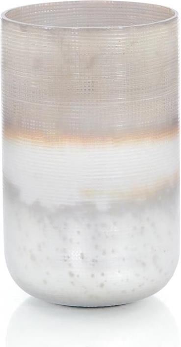 John-Richard Seabrook Multicolored Glass Vase 12H x 7.5W x 7.5D: John-Richard Seabrook Multicolored Glass Vase 12H x 7.5W x 7.5D Enhance your space with this stunning mid-size multicolored glass vase from the Seabrook collection by John-Richard. Crafted with a mini