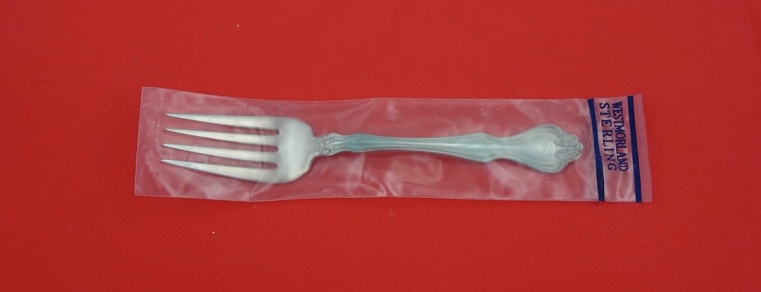 Westmorland Sterling Silver Salad Fork George and Martha 6 Inch: Westmorland Sterling Silver Salad Fork George and Martha 6 Inch This exquisite salad fork is part of the George and Martha pattern from Westmorland, crafted from high-quality sterling silver. Measurin