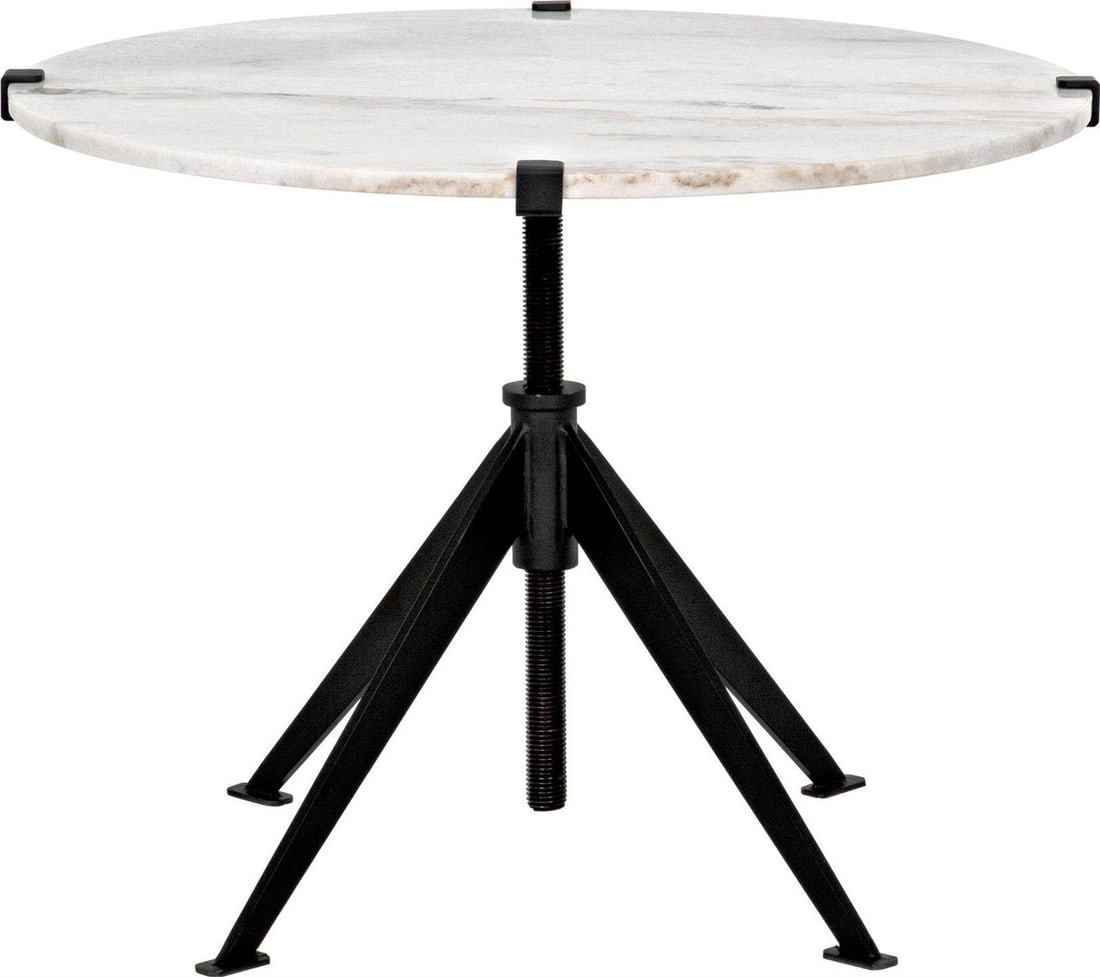 Edith Collection Adjustable Black Marble Side Table by Noir (1 of 12)