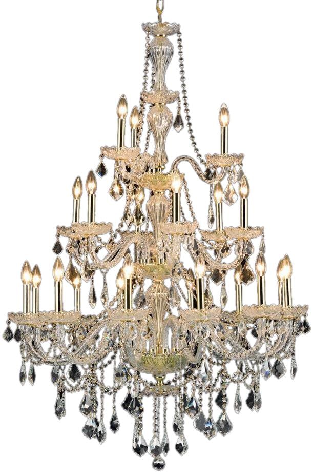 Giselle Collection Gold Finish Crystal Chandelier 53H 38W 38D Elegant Lighting: Giselle Collection Gold Finish Crystal Chandelier 53H 38W 38D Elegant Lighting Illuminate your space with the stunning Giselle Collection Crystal Chandelier featuring a luxurious gold finish. This exq