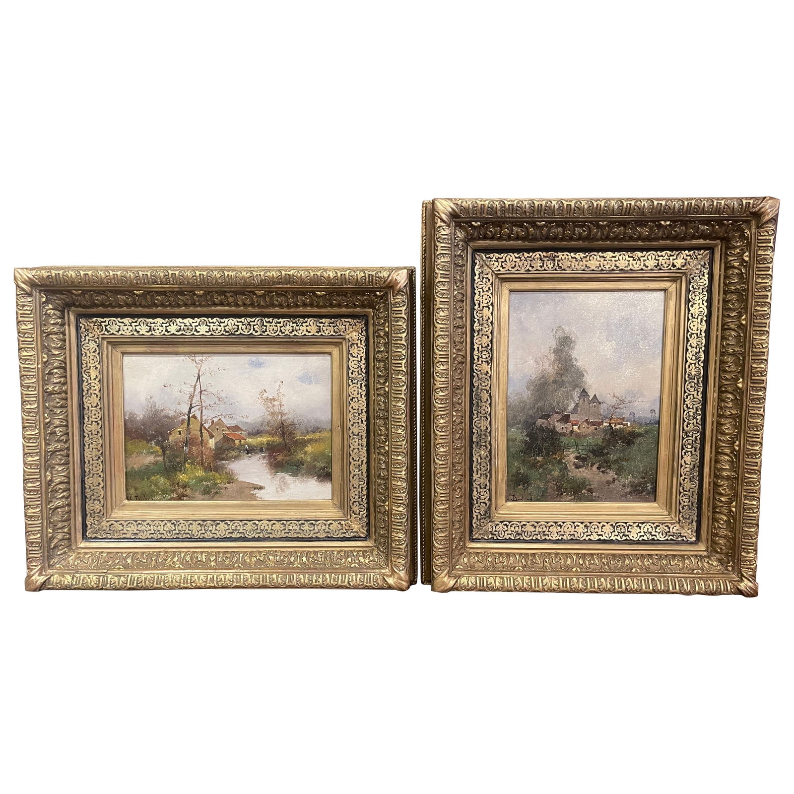 19th Century Landscape Paintings by Eugene Galien-Laloue Set of 2 (1 of 17)