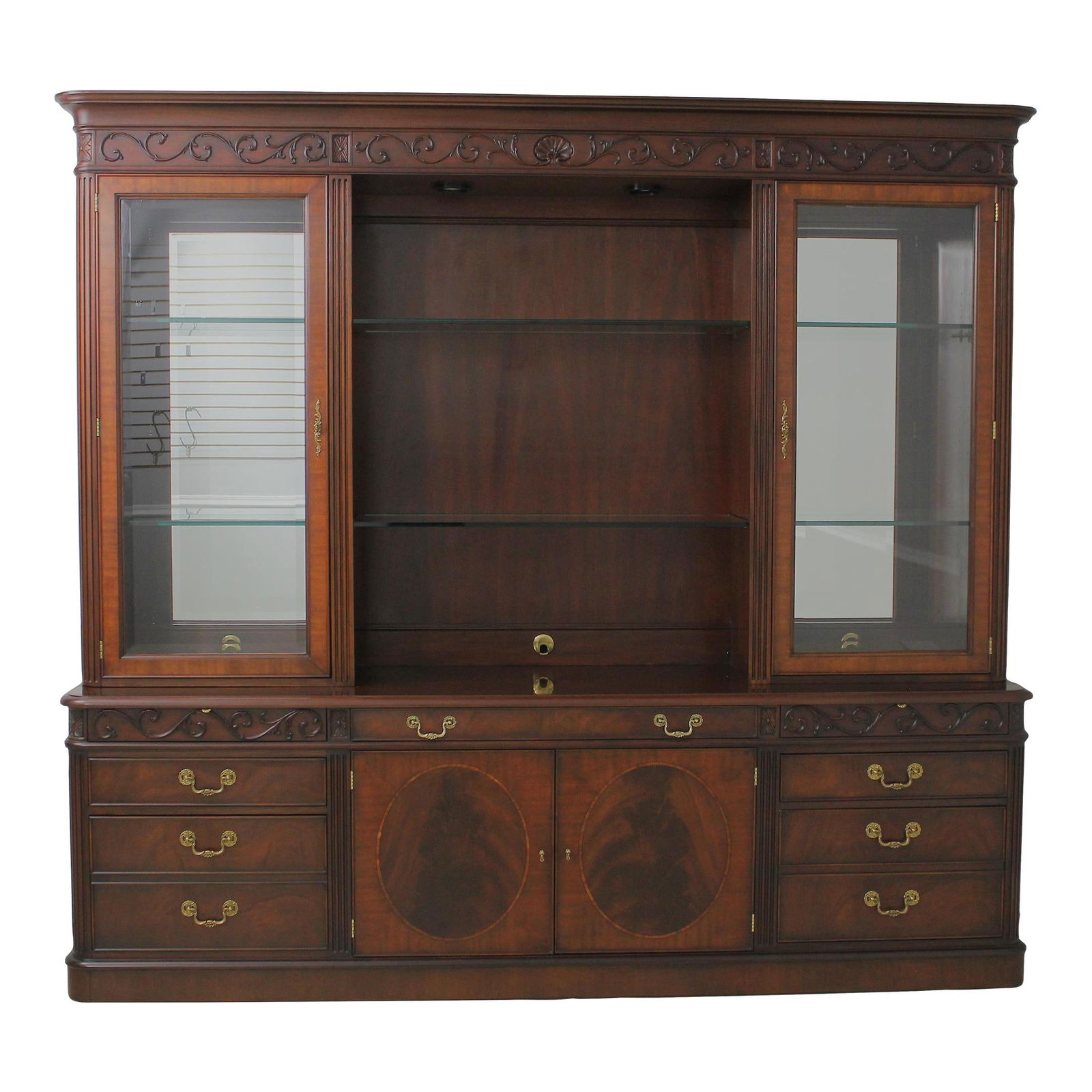 Henkel Harris Moore HMBC Executive Mahogany Bookcase with Glass Doors (1 of 10)