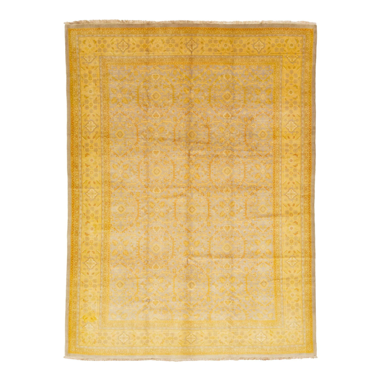 Antique Persian Tabriz Wool Rug Gray Yellow Floral 9' x 12': Antique Persian Tabriz Wool Rug Gray Yellow Floral 9' x 12' This exquisite antique Persian wool rug showcases a sophisticated gray field adorned with vibrant yellow accents and an intricate all-over f