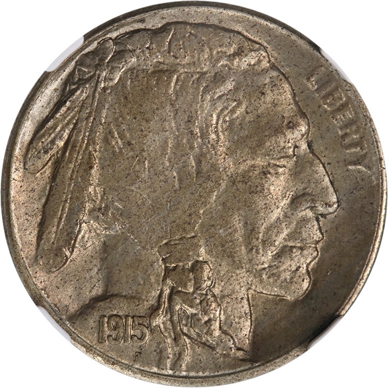 NGC MS62 1915-S Buffalo Nickel Uncirculated Certified Example: NGC MS62 1915-S Buffalo Nickel Uncirculated Certified Example This 1915-S Buffalo Nickel is certified by NGC with a grade of MS62. It features decent eye appeal, a nice strike, attractive color, and w