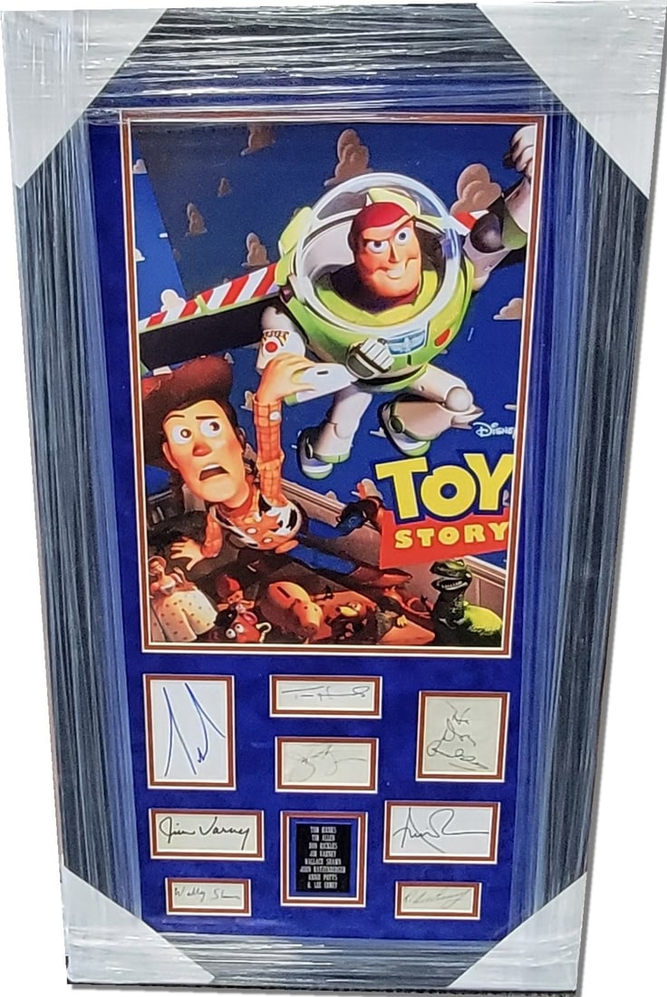 Toy Story Signed Collage Framed by Tom Hanks Tim Allen JSA Authenticated (1 of 4)
