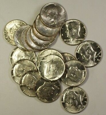 Roll of 20 Uncirculated 1968-D Kennedy Half Dollars 40 Percent Silver in Tube (1 of 3)