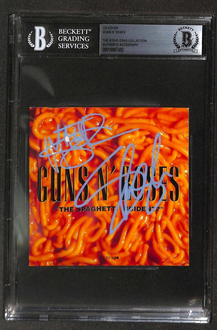 Guns N' Roses Signed CD Insert by Slash and Matt Sorum Beckett Authenticated (1 of 1)
