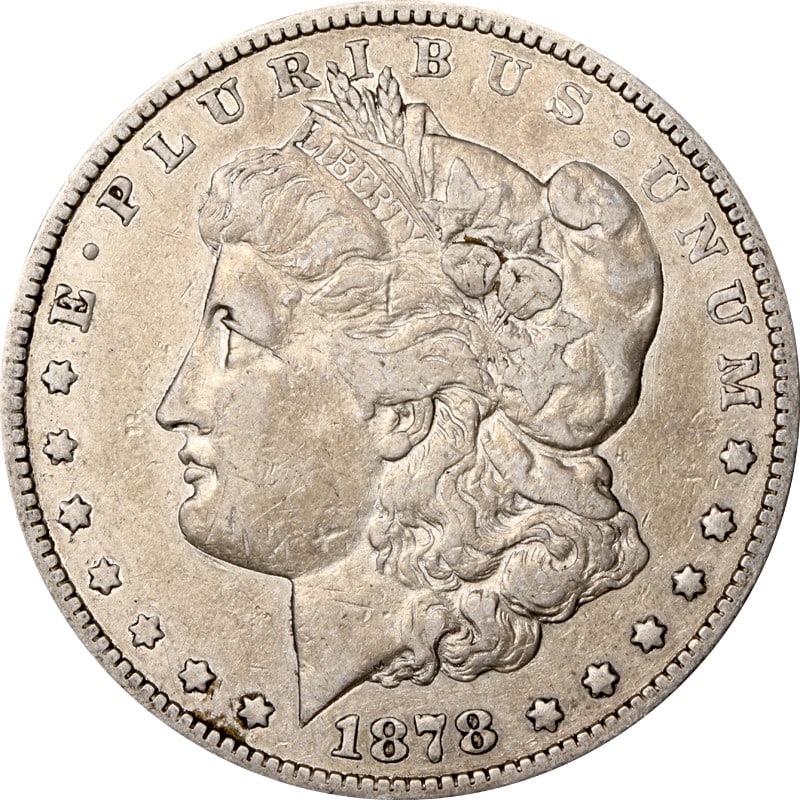 1878-S Morgan Silver Dollar Long Nock VAM56 90% Silver Coin (1 of 2)