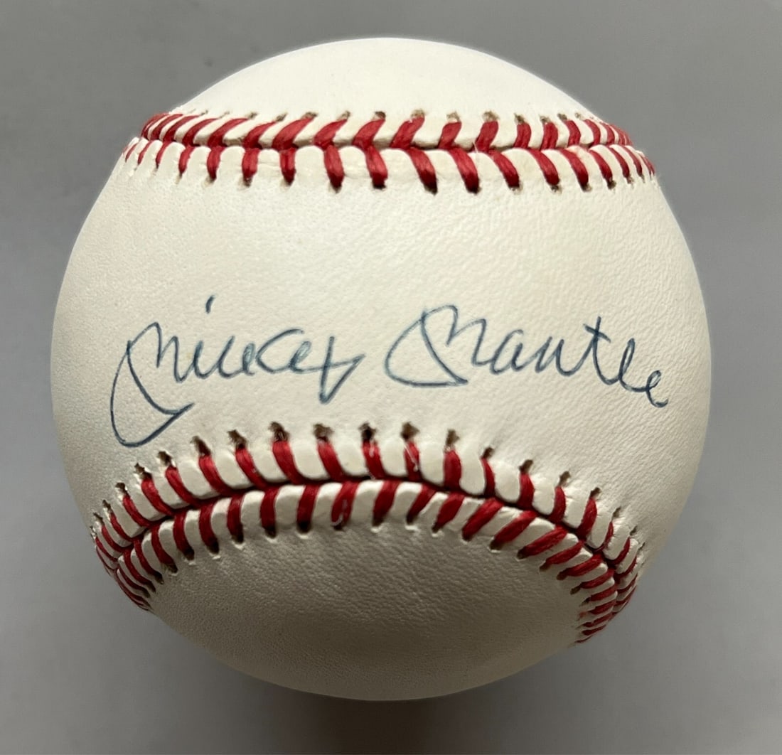 Mickey Mantle Signed Baseball New York Yankees JSA Authenticated (1 of 7)