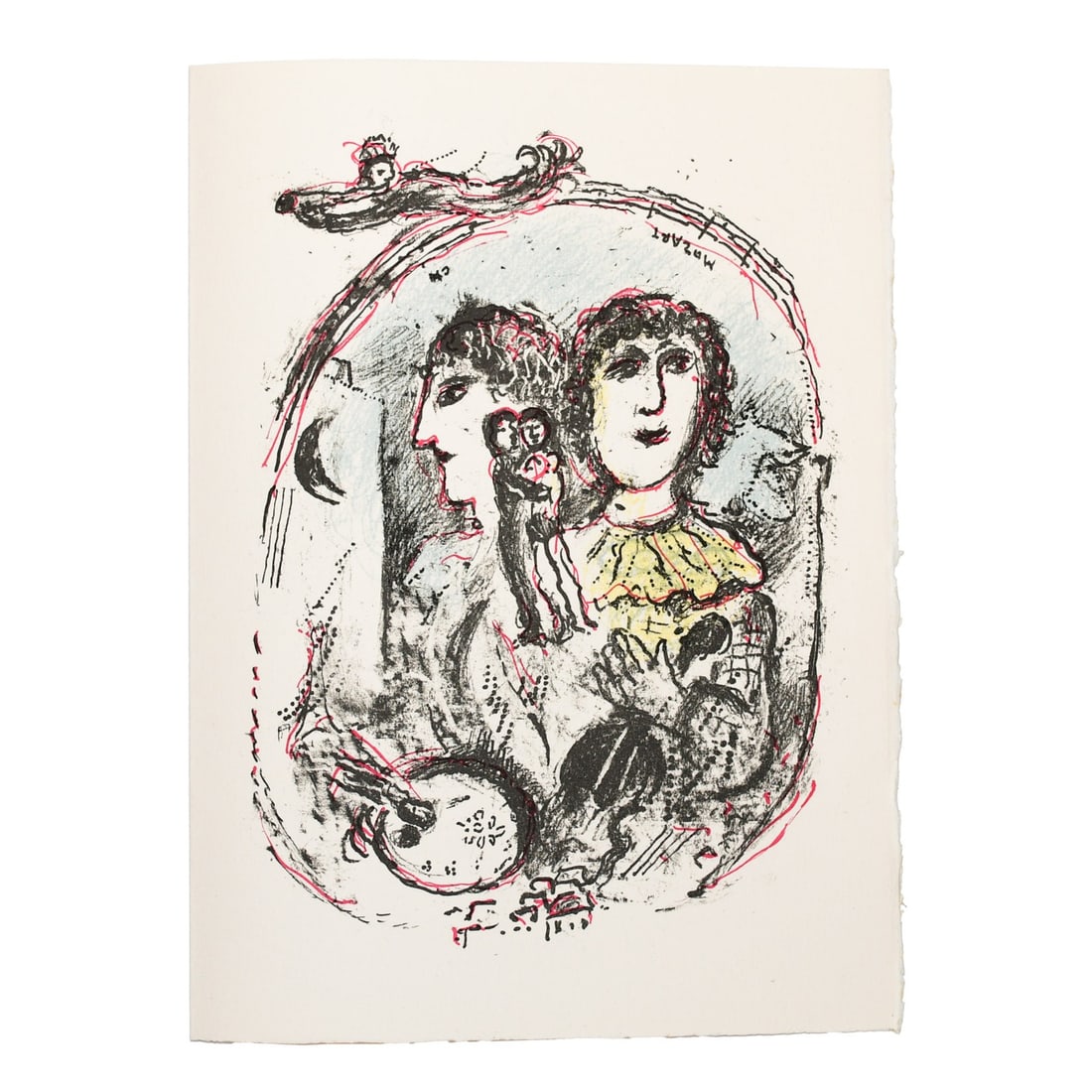 Marc Chagall La Feerie et le Royaume Lithograph Limited Edition Print: Marc Chagall La Feerie et le Royaume Lithograph Limited Edition Print Explore the enchanting world of Marc Chagall with 'La feerie et le royaume (The Fairy and the Kingdom),' a stunning lithograph tha