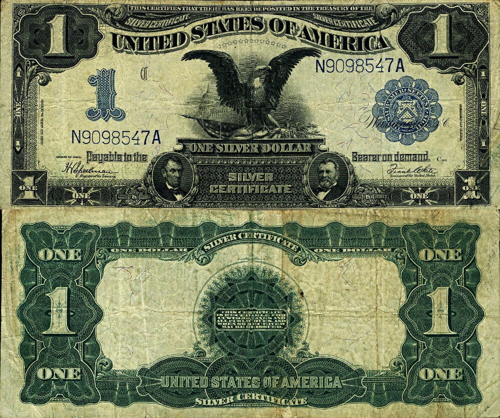 1899 $1 Silver Certificate FR 236 Very Fine Plus Grade (1 of 3)