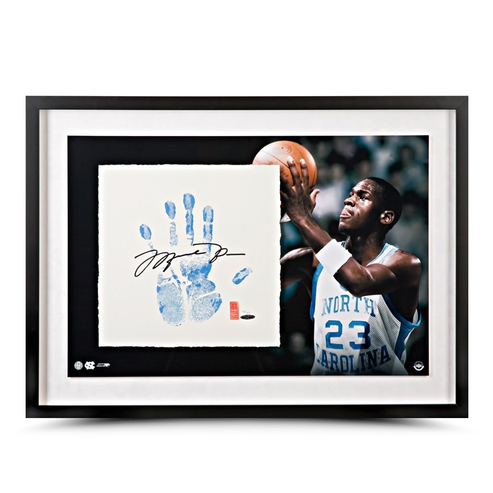 Michael Jordan Autographed Tegata Lithograph Limited Edition #/123 Upper Deck: Michael Jordan Autographed Tegata Lithograph Limited Edition #/123 Upper Deck This stunning Michael Jordan Signed Tegata Lithograph captures the essence of the legendary player in vibrant detail. Meas