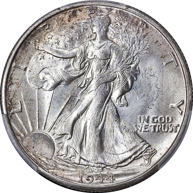 1944-D Walking Liberty Half Dollar PCGS MS65 Silver Coin (1 of 4)