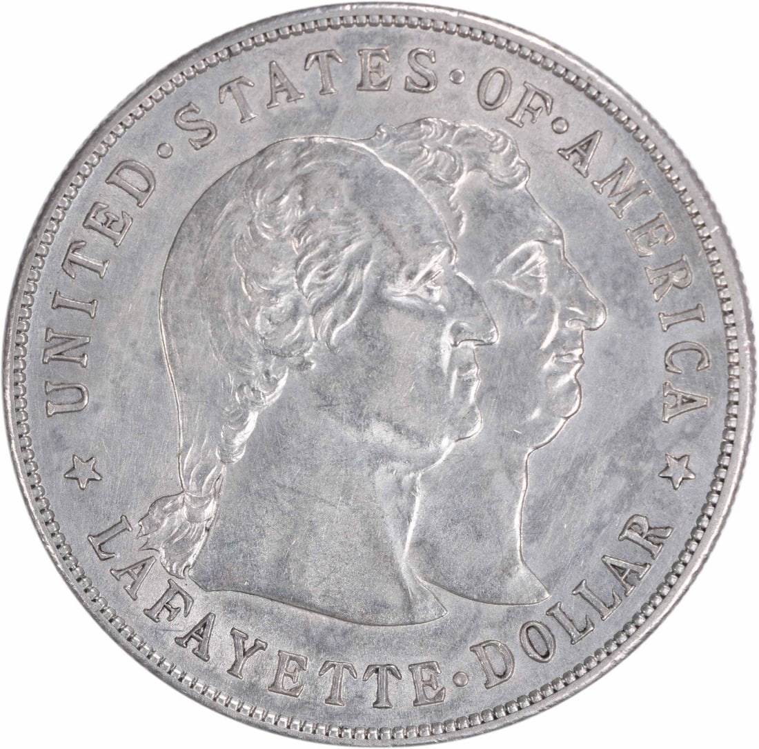 1900 Lafayette Commemorative Silver Dollar AU 90% Silver Barber Design: 1900 Lafayette Commemorative Silver Dollar AU 90% Silver Barber Design This 1900 Lafayette Commemorative Silver Dollar is a notable piece of numismatic history. Struck at the Philadelphia mint, this c