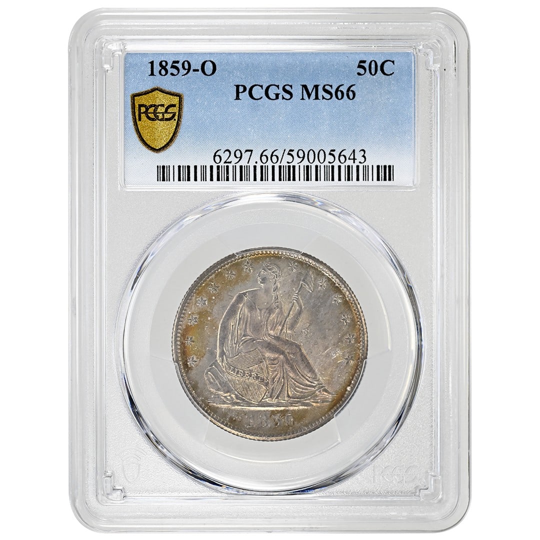 Seated Liberty 1859-O Half Dollar Silver Coin PCGS MS66 New Orleans Mint (1 of 4)