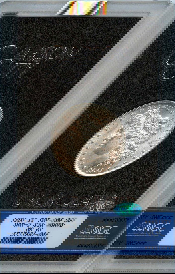 1891-CC Morgan Dollar VAM-3 NGC MS61 CAC Uncirculated: 1891-CC Morgan Dollar VAM-3 NGC MS61 CAC Uncirculated This 1891-CC Morgan Dollar showcases the esteemed VAM-3 variety, certified by NGC with a grade of MS61. Struck at the Carson City Mint, this uncir