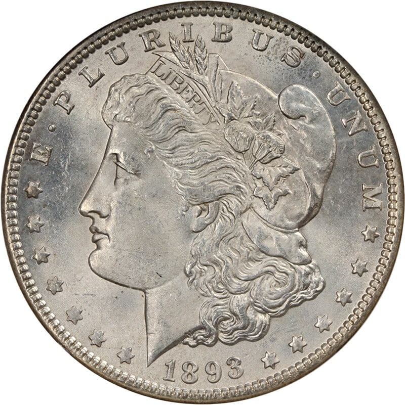 1893-P Morgan Silver Dollar Uncirculated Silver Coin Nice Strike: 1893-P Morgan Silver Dollar Uncirculated Silver Coin Nice Strike Discover the timeless beauty of the 1893-P Morgan Silver Dollar, a classic piece known for its decent eye appeal and impressive strike.