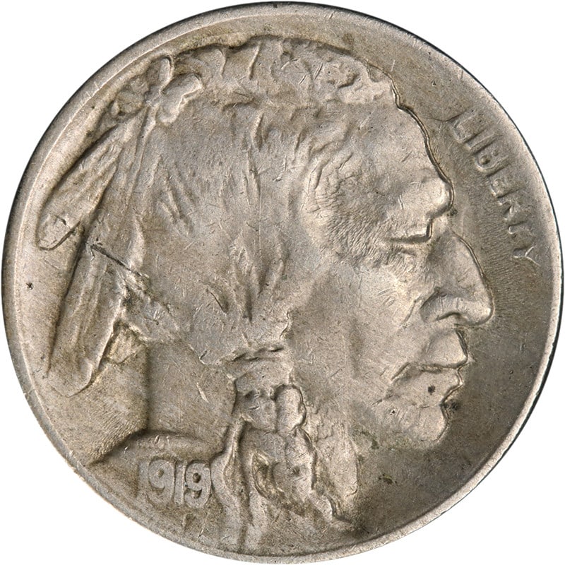 1919-S Buffalo Nickel XF Grade San Francisco Mint Coin (1 of 2)