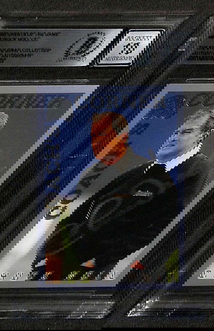 Chuck Noll Signed 2000 Greats of the Game Card Auto Grade 10 Beckett (1 of 1)