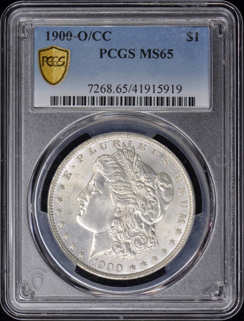 PCGS MS65 1900-O Over CC Morgan Silver Dollar (1 of 2)