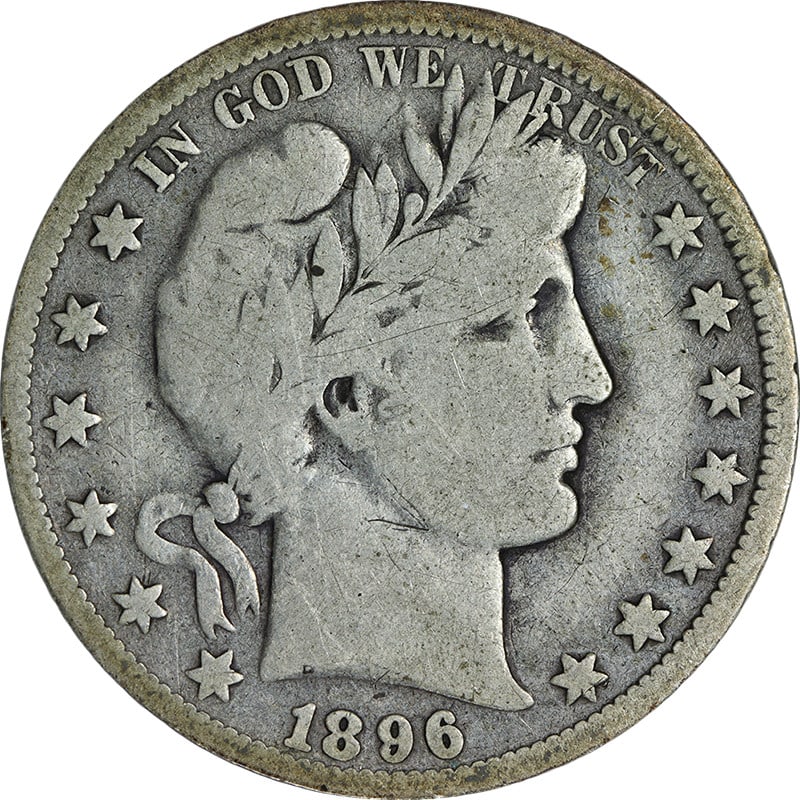 1896-O Barber Half Dollar Silver Choice VG+ Great Eye Appeal: 1896-O Barber Half Dollar Silver Choice VG+ Great Eye Appeal This 1896-O Barber Half Dollar showcases exceptional eye appeal and a strong strike, making it a standout piece for collectors. With its at