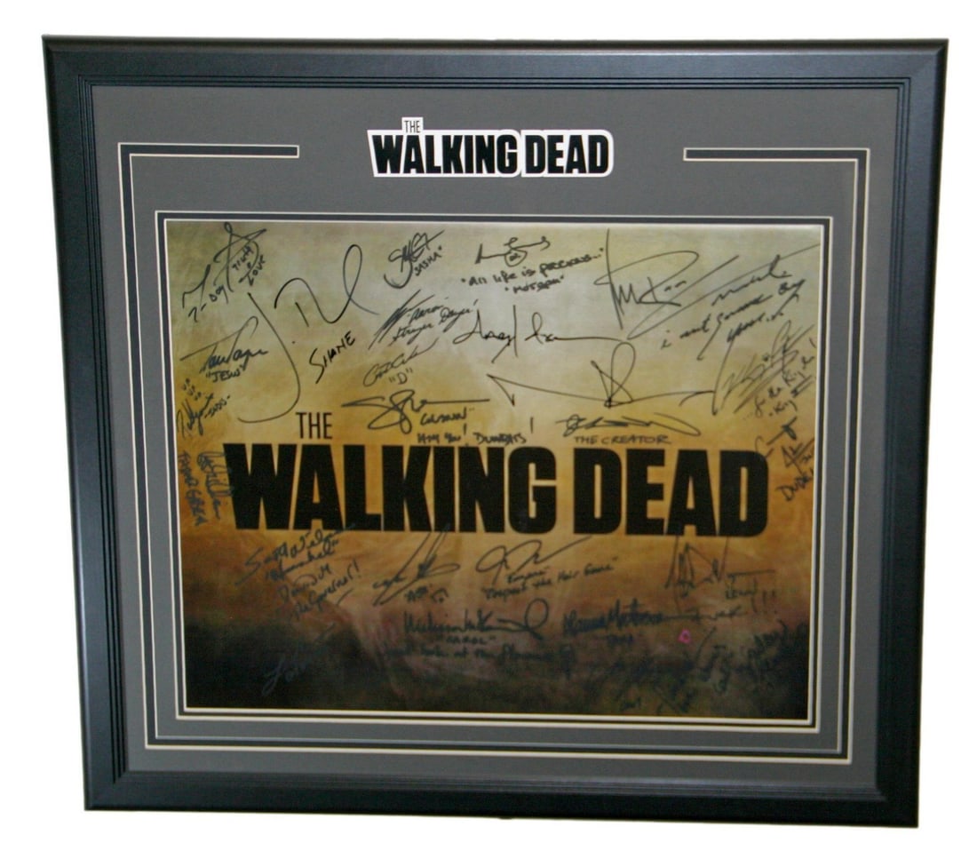 The Walking Dead Cast Autographed 16x20 Photo Framed JSA LOA (1 of 6)