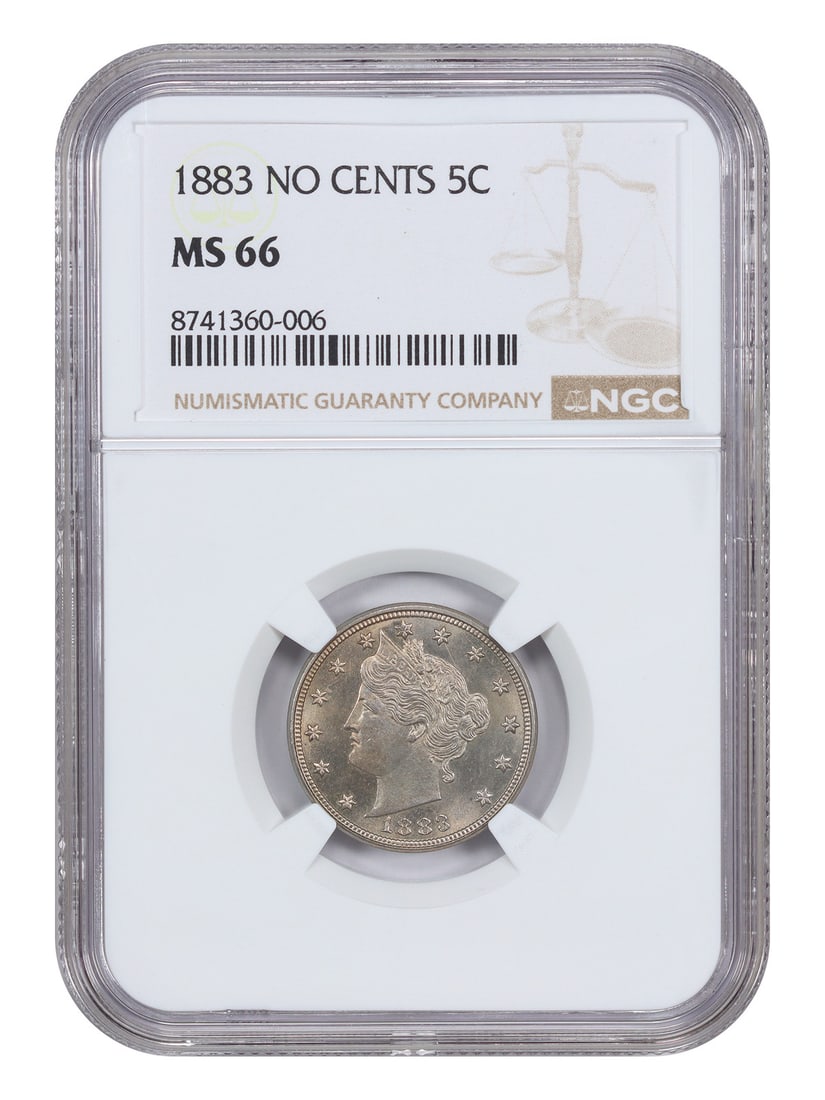 1883 Liberty Nickel NGC MS66 No CENTS One-Year Type 5C Coin (1 of 4)