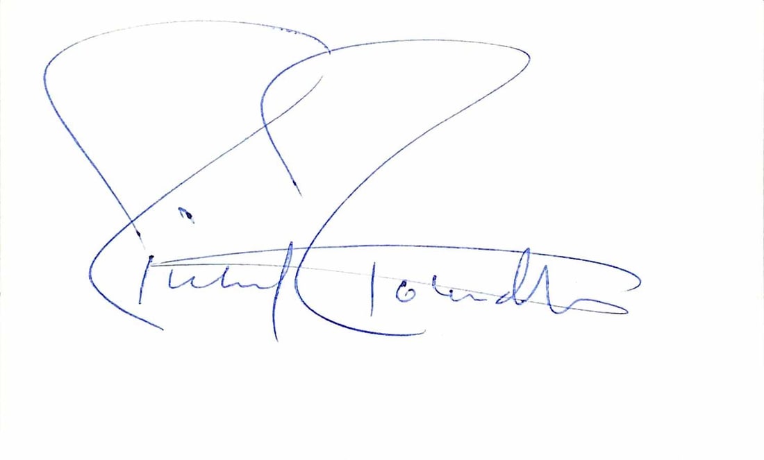 Richard Roundtree Signed Shaft Index Card Beckett Certified (1 of 1)