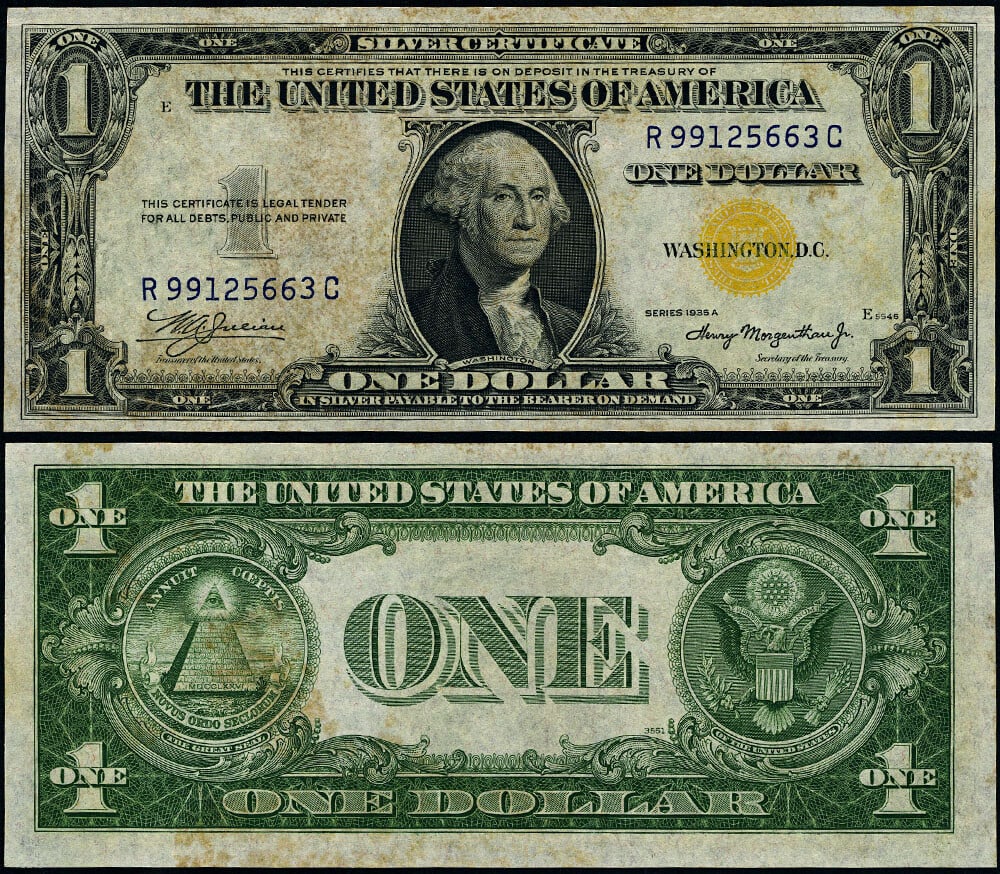 $1 1935-A North Africa Note R-C Block Gem Uncirculated: $1 1935-A North Africa Note R-C Block Gem Uncirculated This is an uncirculated $1 1935-A North Africa Note, designated as FR. 2306, featuring a Gem CU grade. The note showcases excellent paper quality