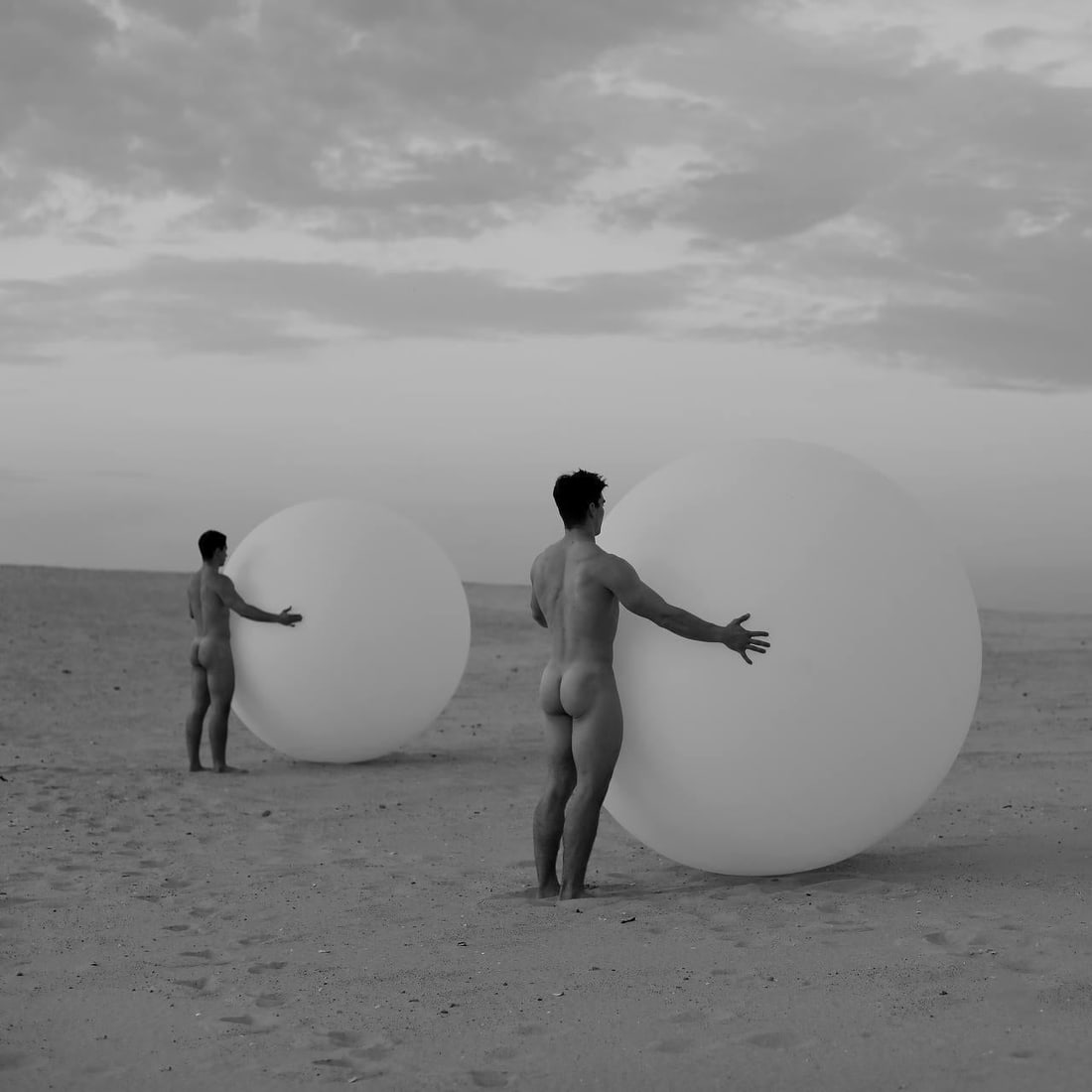 Gods at the Beach 2 Surrealist Photography 31x31 Edition 1/7 by Olha Stepanian: Gods at the Beach 2 Surrealist Photography 31x31 Edition 1/7 by Olha Stepanian "Gods at the Beach 2" is a captivating piece of photography by Olha Stepanian, measuring 31 inches by 31 inches. This art