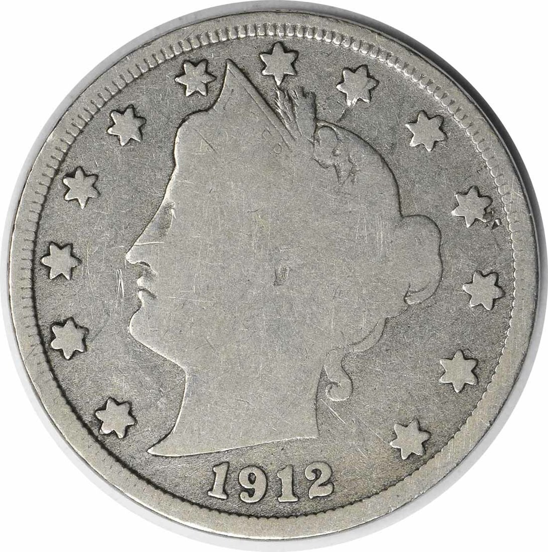 1912-S Liberty Nickel VG Uncertified 5C Nickel Coin (1 of 2)
