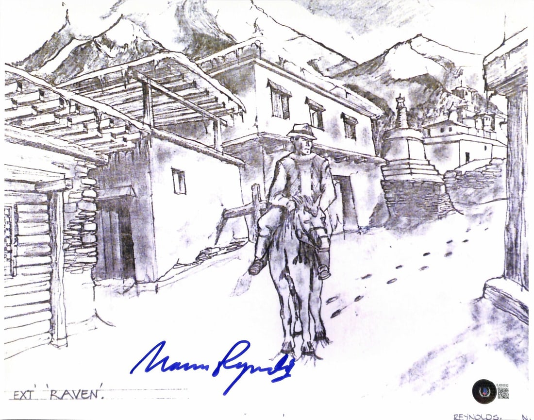 11x14 Indiana Jones Photo Signed by Production Designer Norman Reynolds BAS Authenticated: 11x14 Indiana Jones Photo Signed by Production Designer Norman Reynolds BAS Authenticated This is an original 11x14 inch color photograph signed by Norman Reynolds, the production designer for "Indian