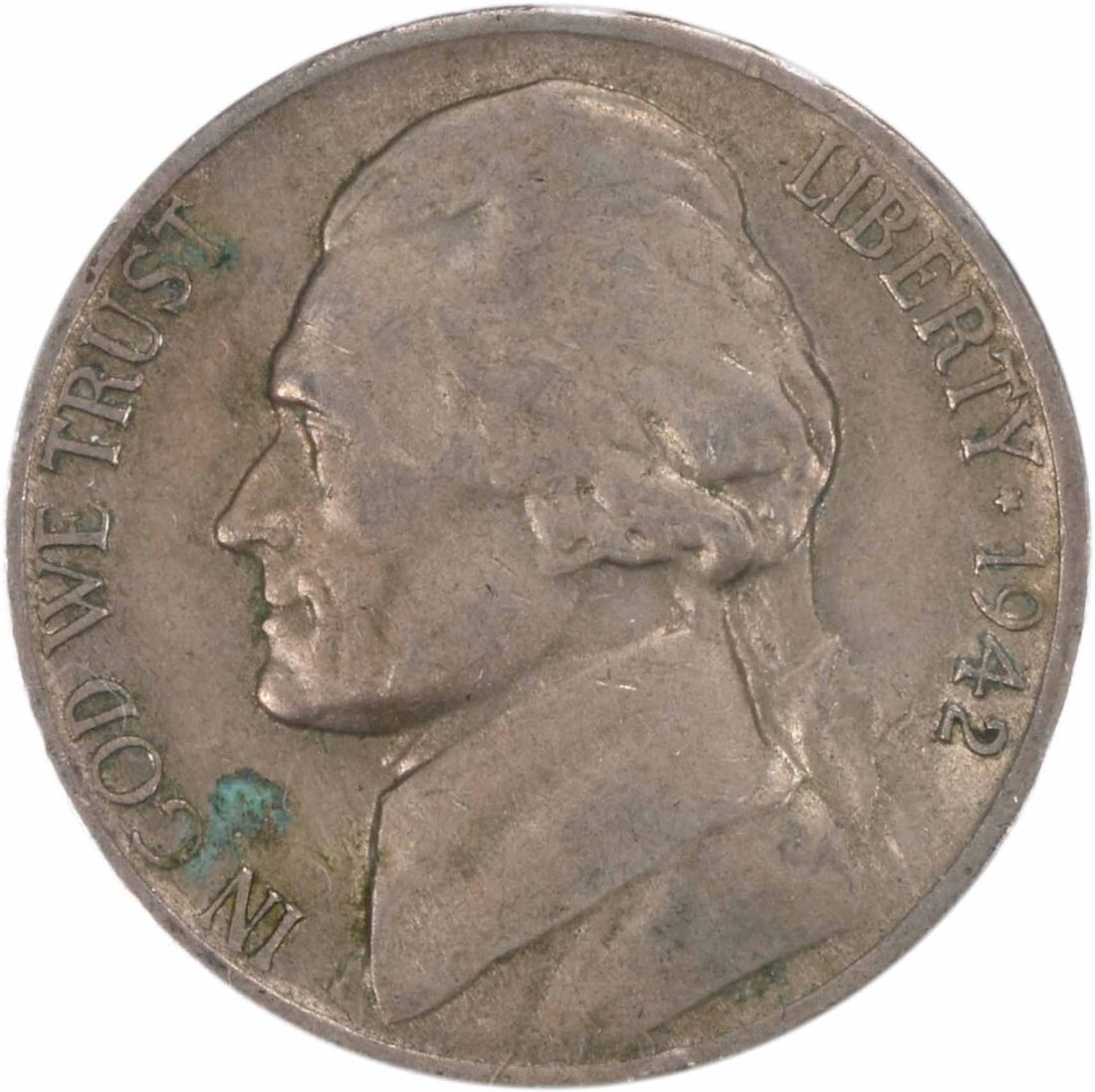 1942-D/D Jefferson Nickel XF Denver Mint FS-501 Coin (1 of 2)