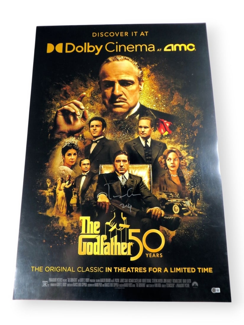 Francis Ford Coppola Signed 27x40 Godfather Poster Beckett Authenticated (1 of 4)
