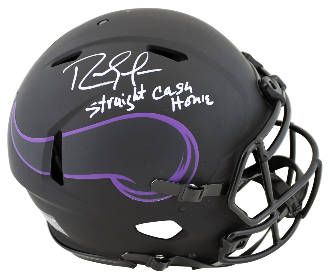 Randy Moss Signed Eclipse Full Size Helmet BAS Authentication: Randy Moss Signed Eclipse Full Size Helmet BAS Authentication Own a piece of football history with this authentic Minnesota Vikings Full Size Speed Proline Helmet, personally signed by NFL legend Rand