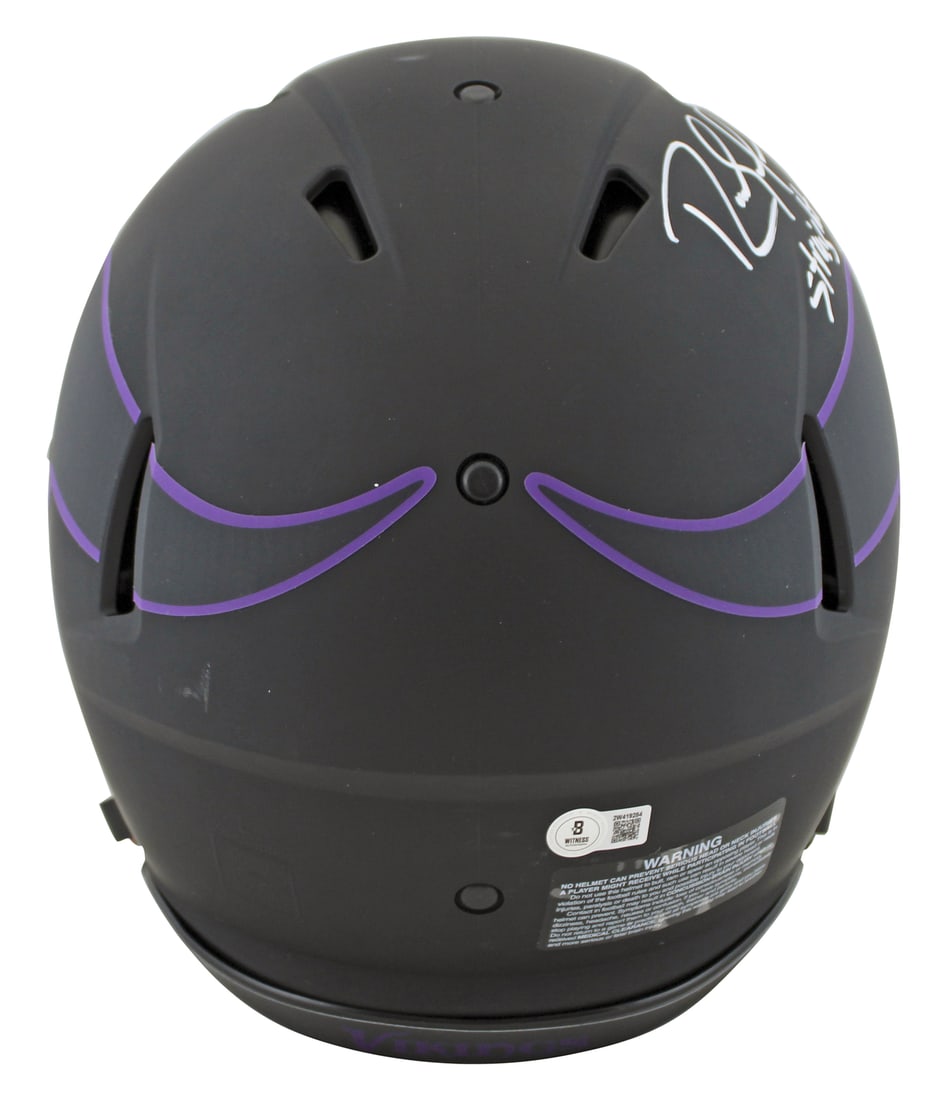 Randy Moss Signed Eclipse Full Size Helmet BAS Authentication - 2