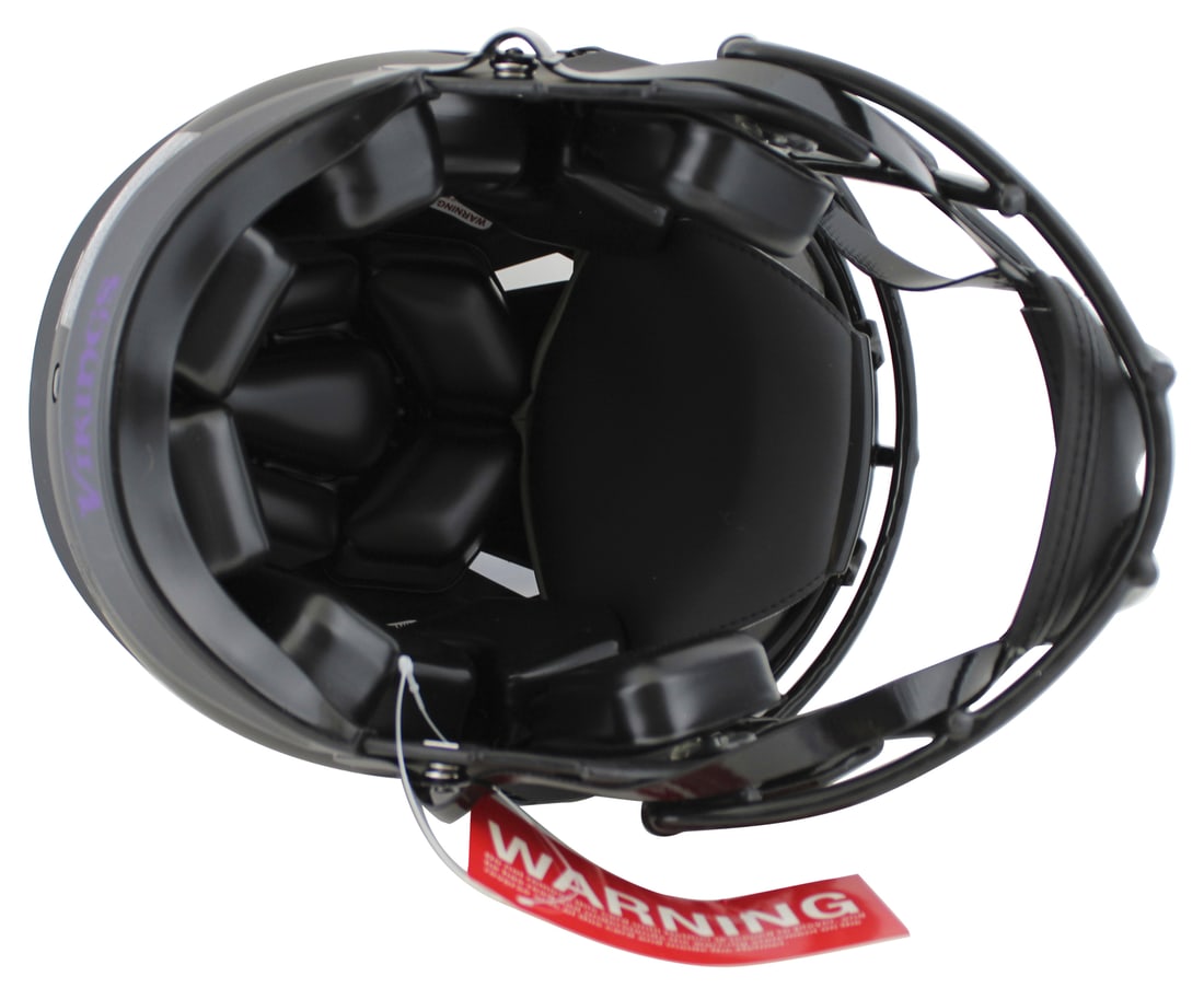 Randy Moss Signed Eclipse Full Size Helmet BAS Authentication - 3